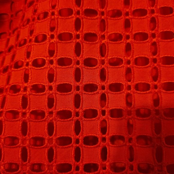 J. Crew Women's One Shoulder Short Flutter Sleeve Eyelet Top - Picture 6 of 6